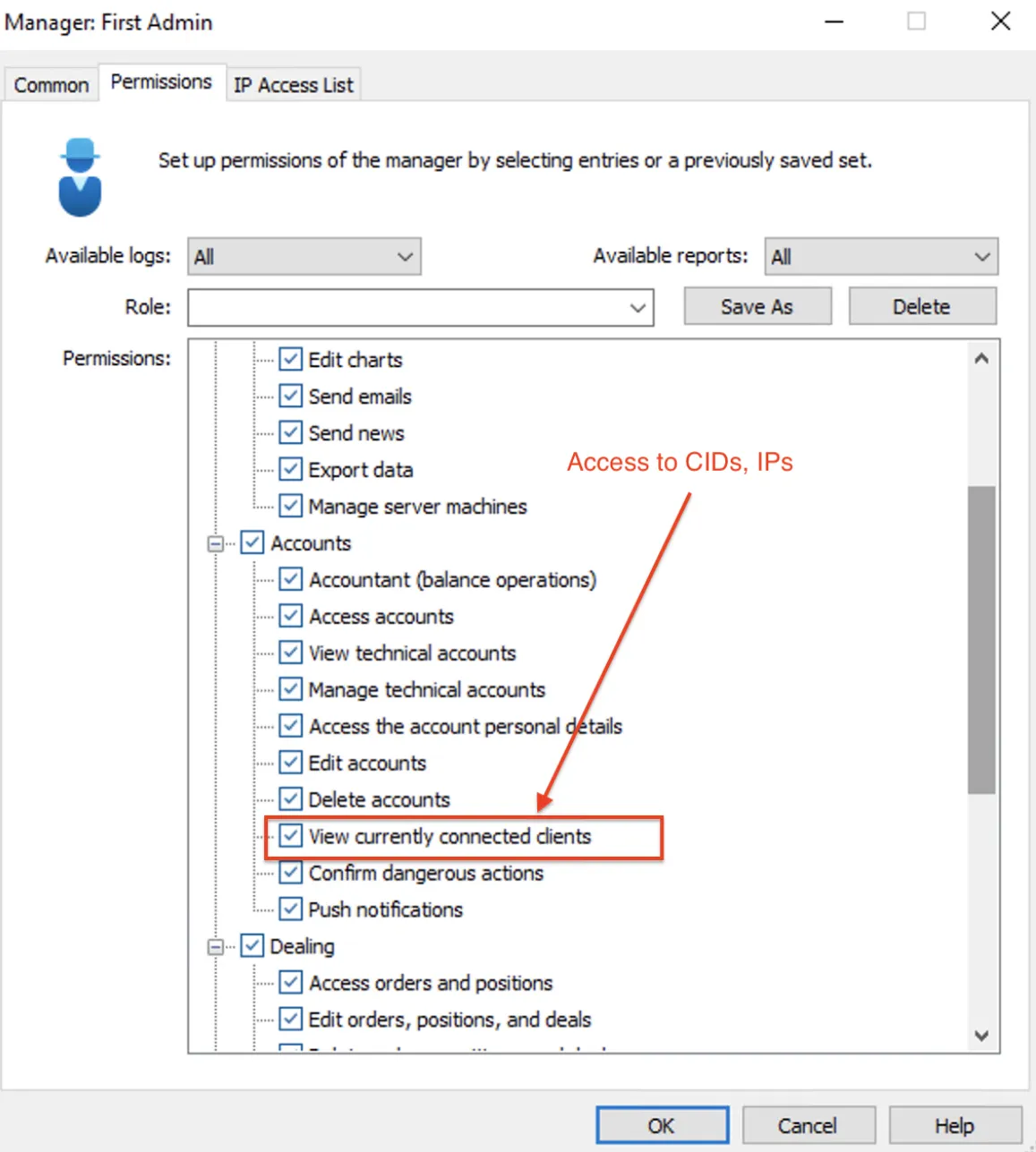 Related Profiles Permissions